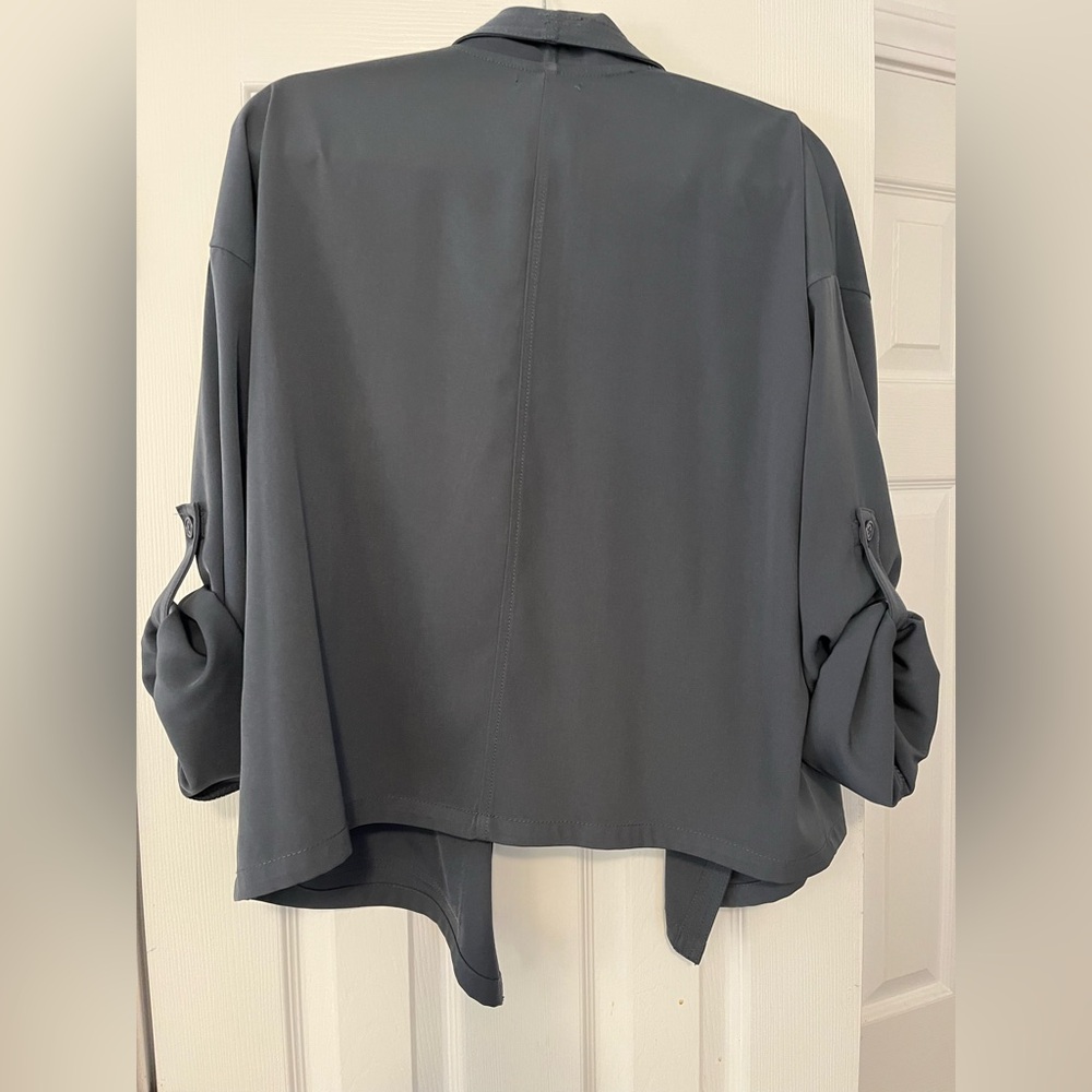 NWT-Max Studio Women's Slate Gray Blazer - Picture 2 of 3